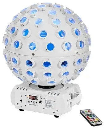 EUROLITE LED B-40 HCL Beam Effect MK2 vit med fjärrkontroll