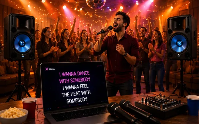 Karaokeutrustning i paketet Guld