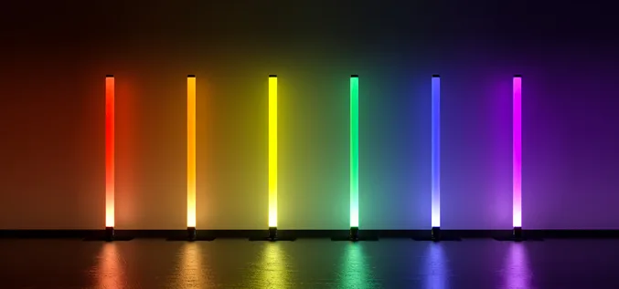Ape Labs Neon Tube i regnbågens färger